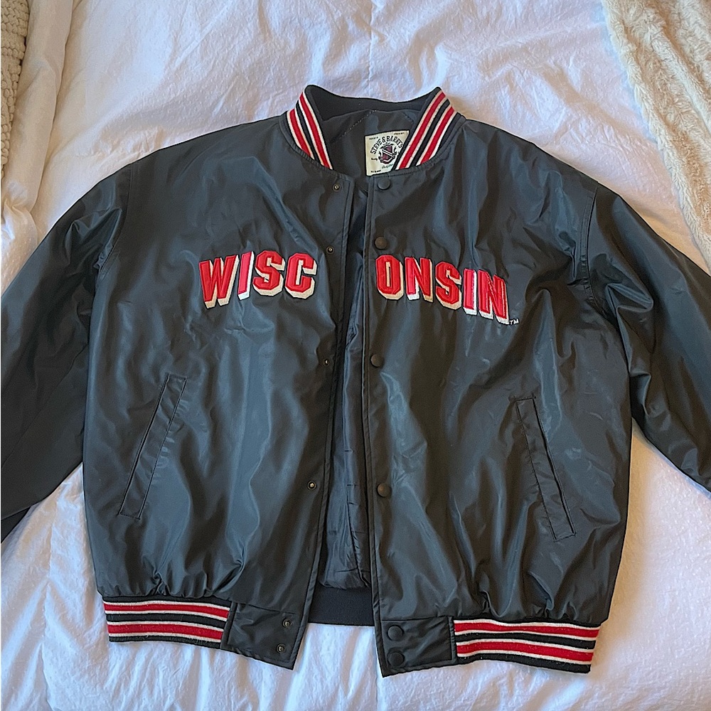 Vintage 90’s Wisconsin Badger College Bomber Jacket